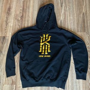 Kyrie Irving 2 Logo Gold and Black Hoodie